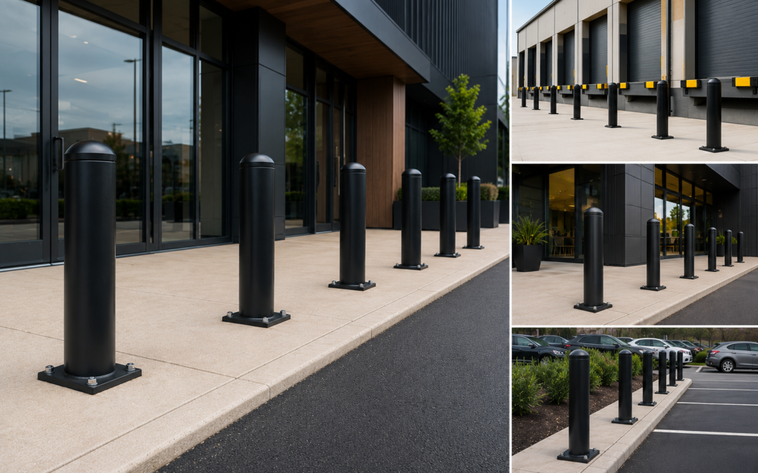 Protect Commercial Properties with Heavy Duty Surface Mount Steel Bollards